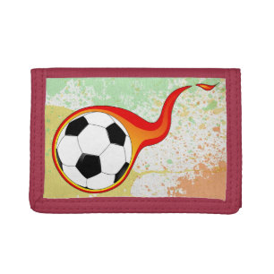 Soccer trifold wallet