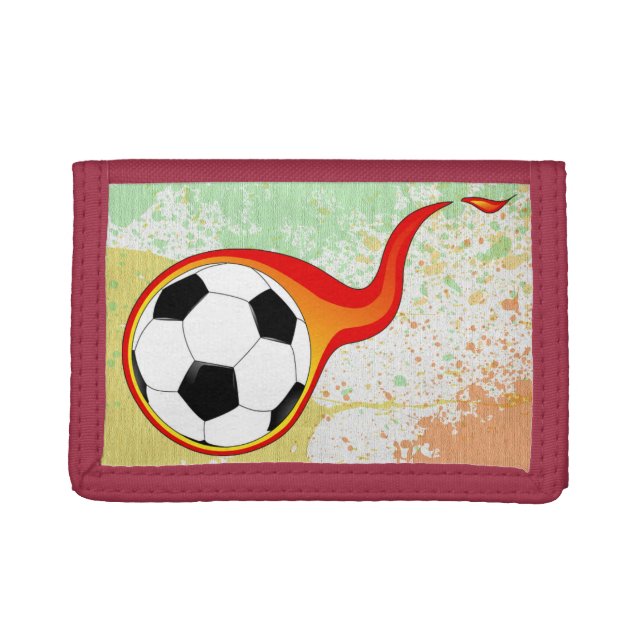 Soccer  trifold wallet (Front)