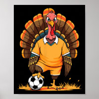 Soccer Turkey Pilgrim Thanksgiving Pumpkin Kids Bo