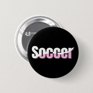 Soccer Typography Modern Art Abstract Swish Button