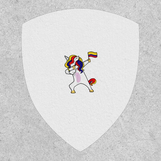 Soccer Unicorn Colombia Jersey Design Colombian Fo Patch (Front)