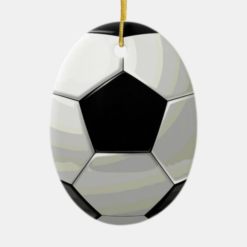 Soccer Unique Artwork Ceramic Ornament
