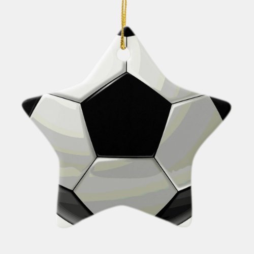 Soccer Unique Artwork Ceramic Ornament