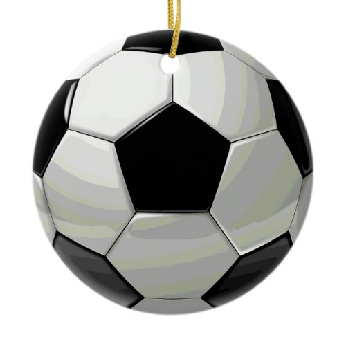 Soccer Unique Artwork Ceramic Ornament