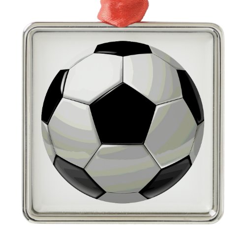 Soccer Unique Artwork Metal Ornament