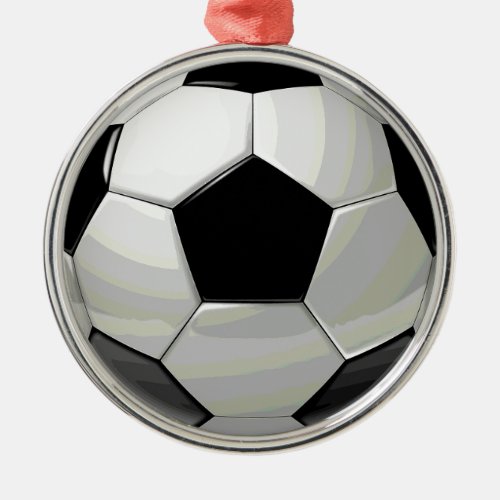 Soccer Unique Artwork Metal Ornament