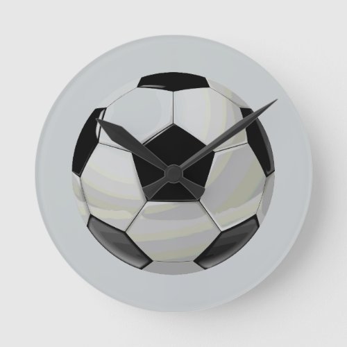 Soccer Unique Artwork Round Clock