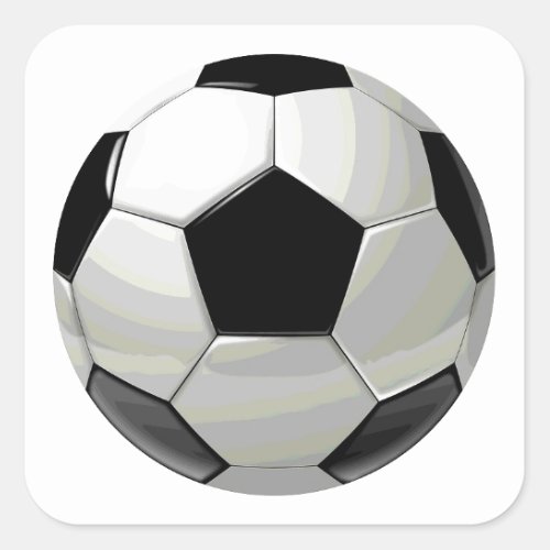 Soccer Unique Artwork Square Sticker