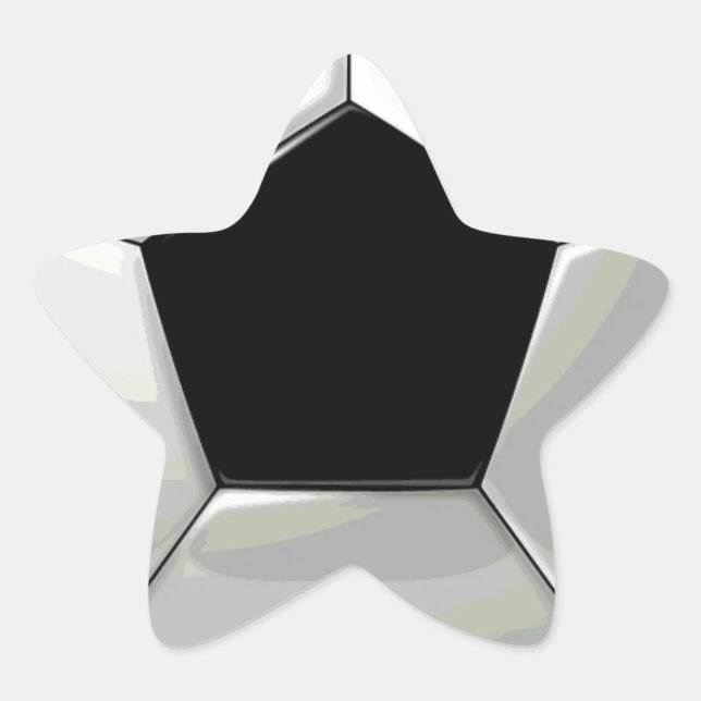 Soccer Unique Artwork Star Sticker (Front)