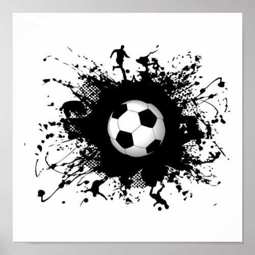 Soccer Urban Style Poster