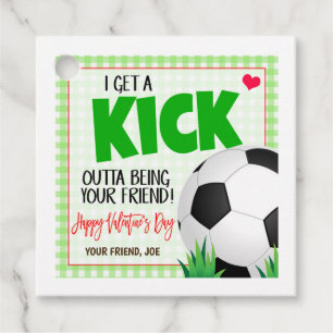 Soccer Valentine Gift Tag