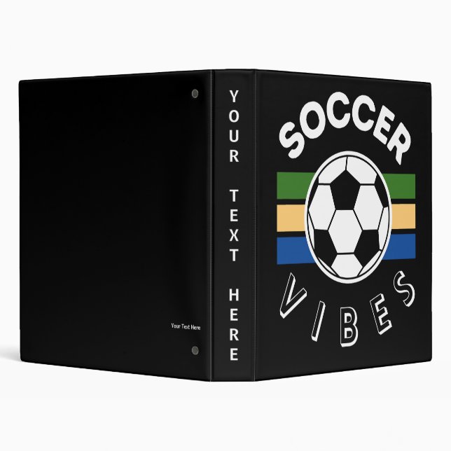 Soccer Vibes 3 Ring Binder (Background)