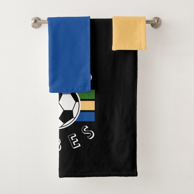 Soccer Vibes Bath Towel Set (Insitu)