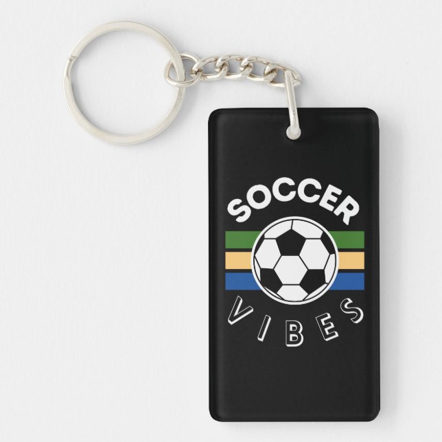 Soccer Vibes Keychain (Front)