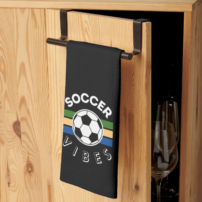 Soccer Vibes Kitchen Towel (Thirds Fold)