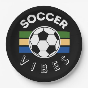 Soccer Vibes Paper Plates