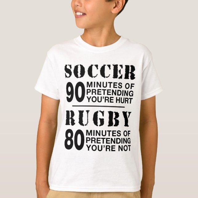Soccer vs Rugby T-Shirt (Front)