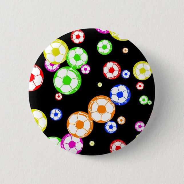 Soccer Wallpaper Pinback Button (Front)