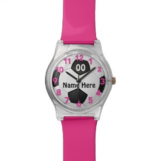 Soccer Watch for Girls with NAME and NUMBER