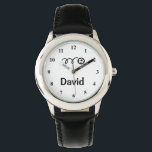 Soccer watches for kids with personalized name<br><div class="desc">Soccer watches for kids with personalized name print Personalizable wrist watches for soccer players. Cute Birthday gift idea for boys and girls. Sporty design with bouncing soccer ball.</div>