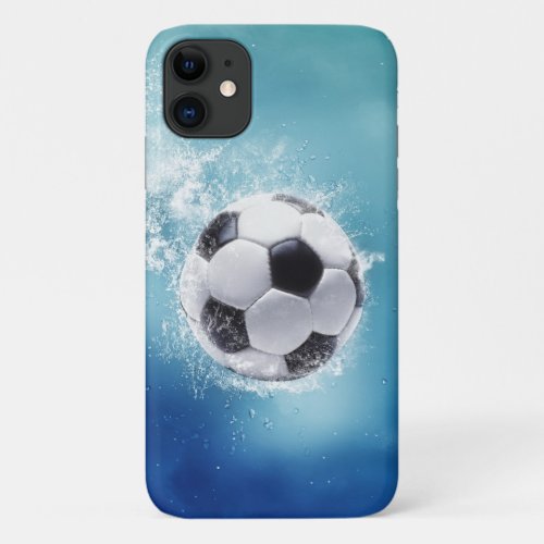 Soccer Water Splash iPhone 11 Case