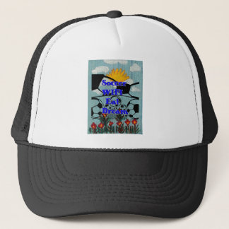 Soccer WIFI Eat Dream – Fun Sports Art Print Trucker Hat