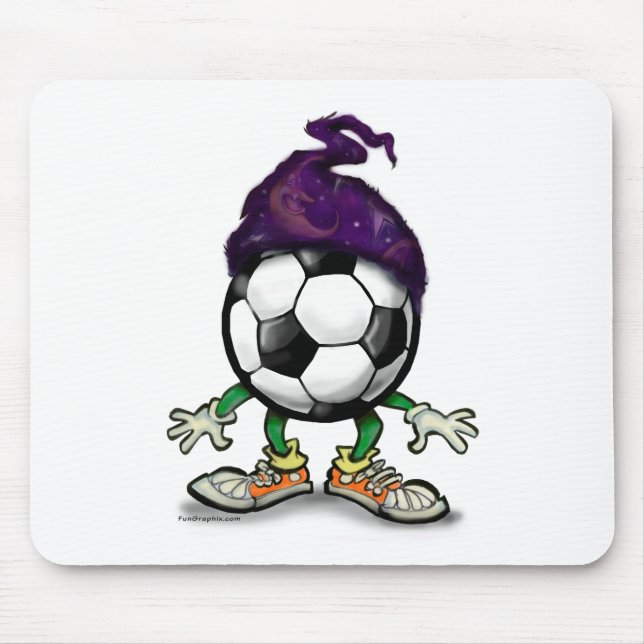 Soccer Wizzard Mouse Pad (Front)