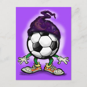 Soccer Wizzard Postcard