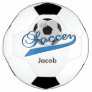 Soccer Word Art | DIY Name | Blue Soccer Ball