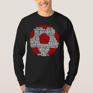 Soccer word cloud  soccer player T-Shirt
