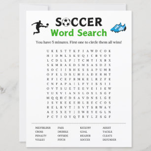 Soccer Word Search Game