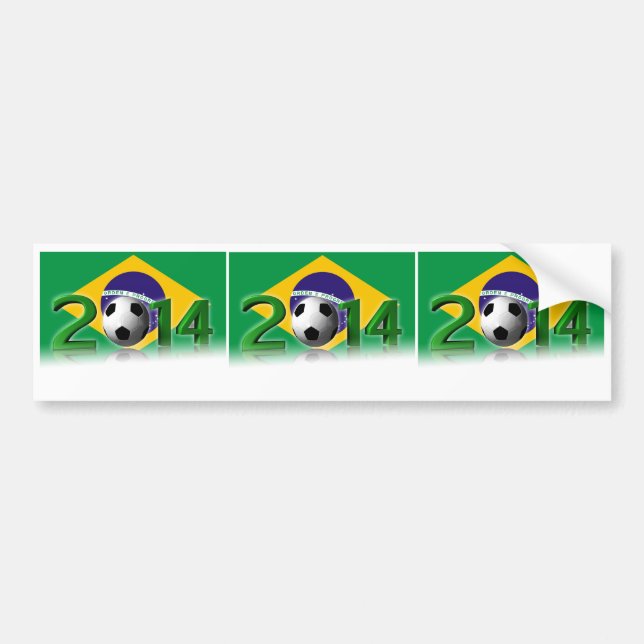 Soccer World Championship 2014 Bumper Sticker (Front)