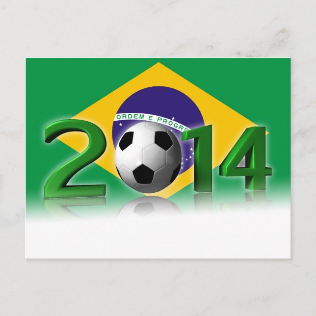 Soccer World Cup 2014 Postcard (Front)