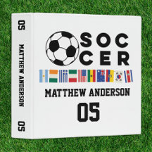 Soccer World Scrapbook Album | Personalized