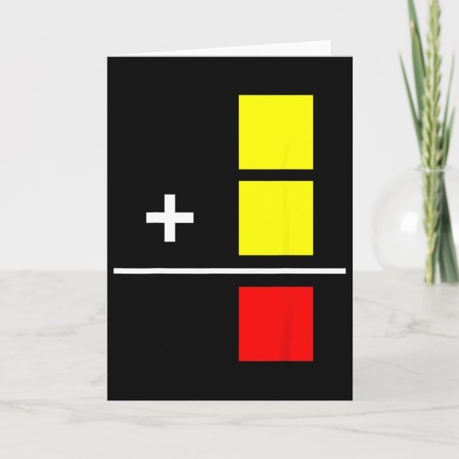 Soccer Yellow Red Card Footll Referee Funny Rules  (Front)
