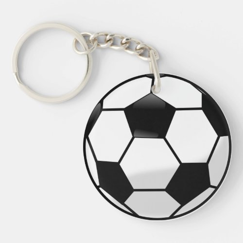 Soccerball Acrylic Keychain