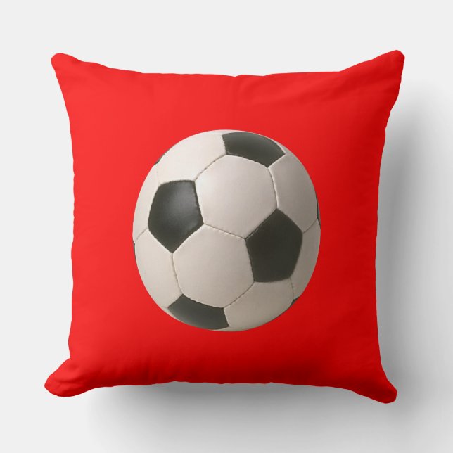 Soccerball Throw Pillow (Front)