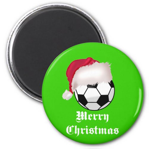 SoccerChick Merry Christmas Magnet
