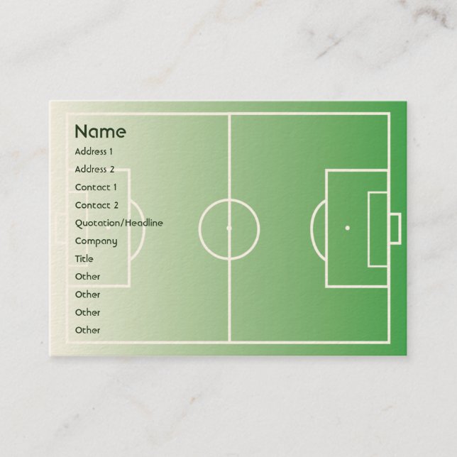 Soccerfield - Chubby Business Card (Front)