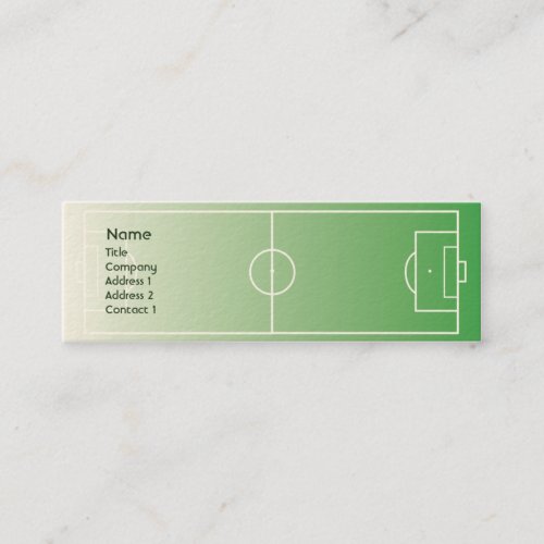 Soccerfield - Skinny Business Card Template