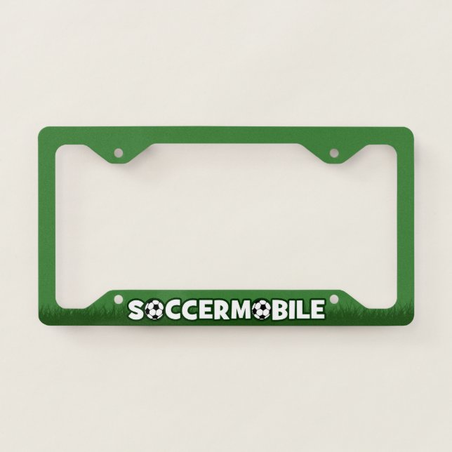 Soccermobile Soccer Balls | Sports Enthusiast License Plate Frame (Front)