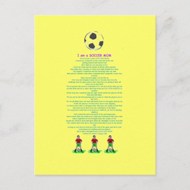 soccermom postcard (Front)