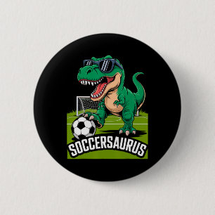 Soccersaurus Dinosaur T-rex Soccer Goalie Player F Button
