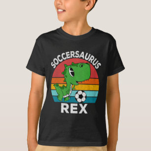 Soccersaurus Rex Soccer Dinosaur For Boys Kids  T-Shirt