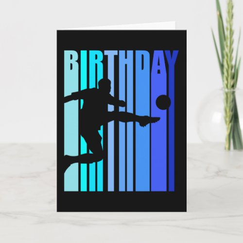 Soccor Birthday Player Mens Boys Inspirational Card