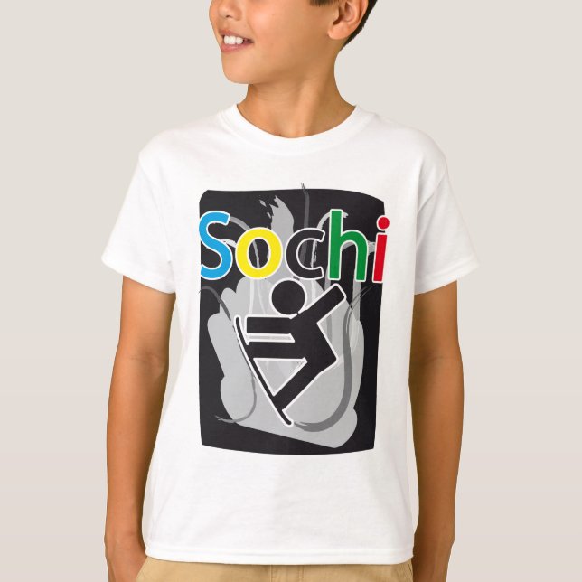 sochi snowboarden T-Shirt (Front)