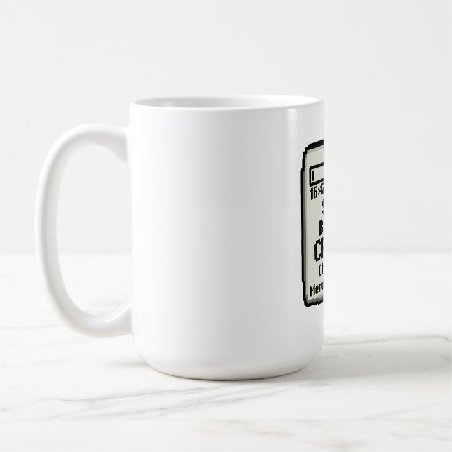 Social Battery Critical Funny Introvert Tech Desig Coffee Mug (Left)