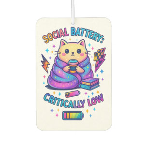 Social Battery Critically.... Air Freshener