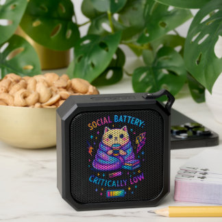 Social Battery Critically.... Bluetooth Speaker
