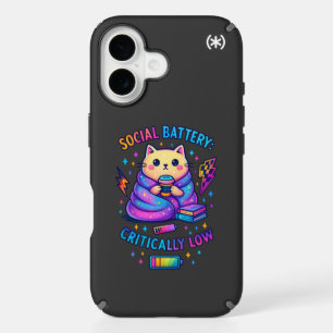 Social Battery Critically.... iPhone 16 Case